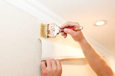 Pose de papier peint à Mittelbronn — revêtements muraux et toiles de verre